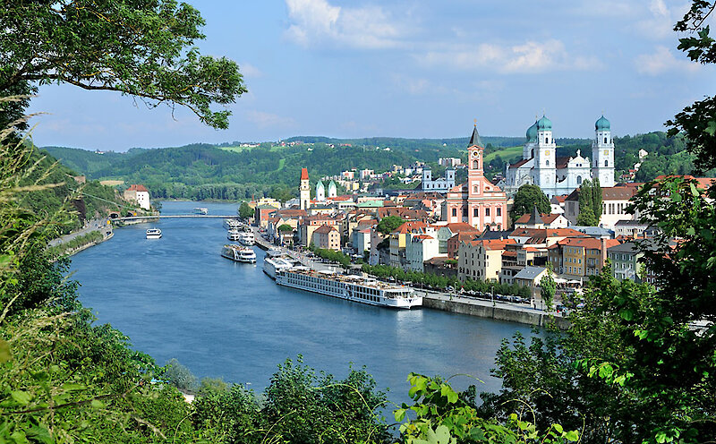 Dreiflüssestadt Passau in Bayern